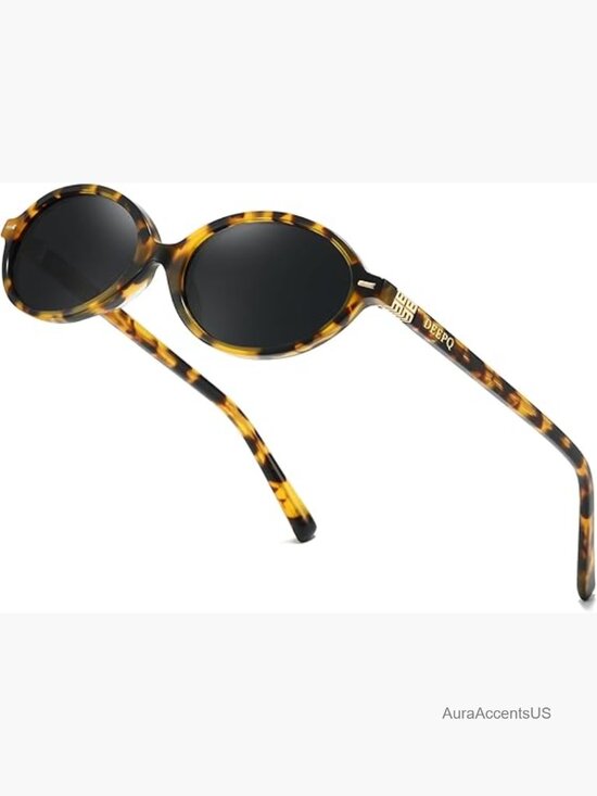 Retro Oval Polarized Sunglasses with UV400 Protection main image 4